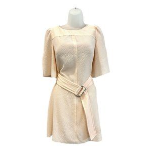SeeBy Chloé Farfetch Women's Belted Shift Dress NWT  Pink Sz. US 8, Fr 40